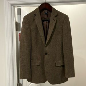 JCrew ludlow brown Yorkshire tweed men’s sport coat 38R